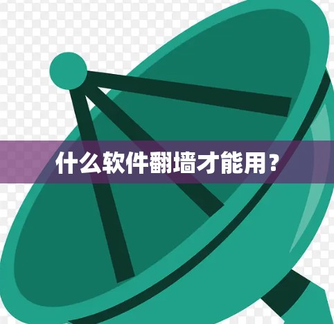 什么软件翻墙才能用？
