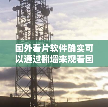 国外看片软件确实可以通过翻墙来观看国内制作的视频内容，特别是那些可能需要通过VPN连接的资源。以下是一些常见的国外看片软件及其使用翻墙的常见方式