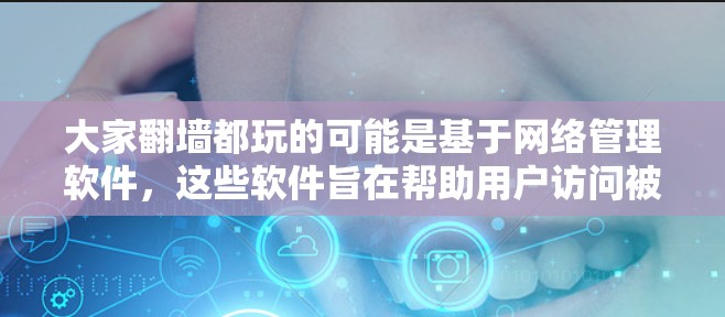 大家翻墙都玩的可能是基于网络管理软件，这些软件旨在帮助用户访问被封锁的网站。以下是对这些软件的详细分析