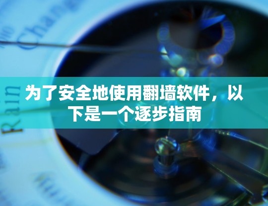 为了安全地使用翻墙软件，以下是一个逐步指南