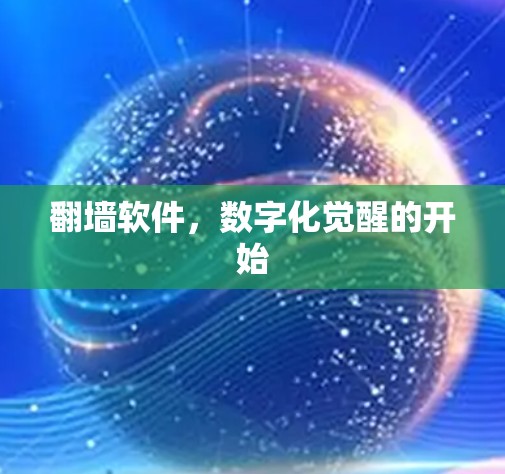 翻墙软件，数字化觉醒的开始