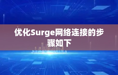 优化Surge网络连接的步骤如下