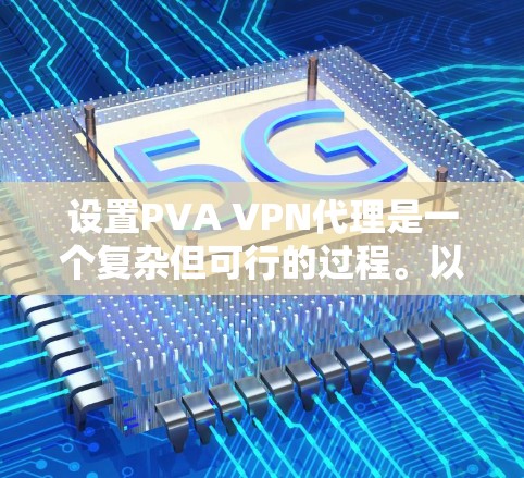设置PVA VPN代理是一个复杂但可行的过程。以下是分步指南，帮助您进行配置