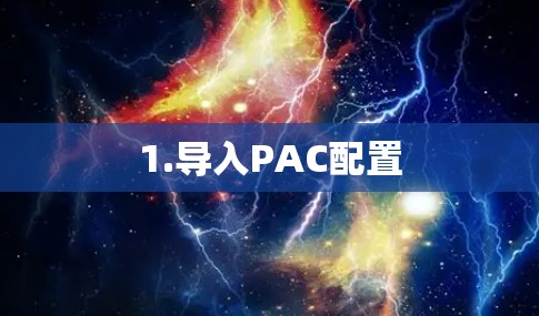 1.导入PAC配置