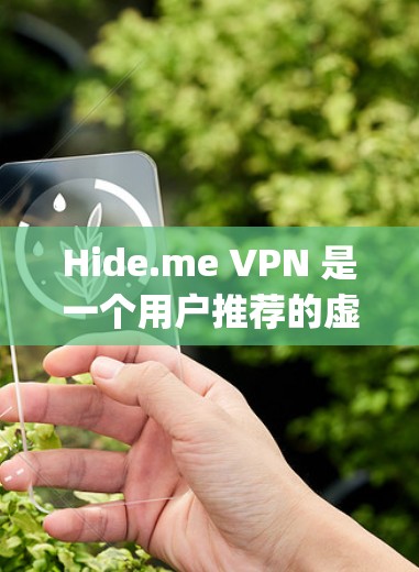 Hide.me VPN 是一个用户推荐的虚拟网络服务，旨在提供一个加密的 browsing体验。要评估其安全性，需要考虑以下几个方面