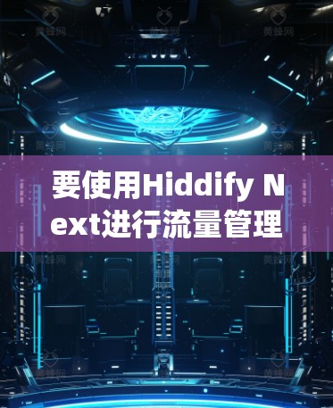 要使用Hiddify Next进行流量管理，您可以按照以下步骤进行操作