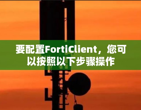 要配置FortiClient，您可以按照以下步骤操作