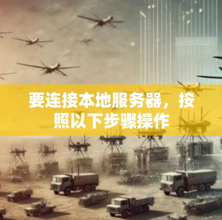 要连接本地服务器，按照以下步骤操作